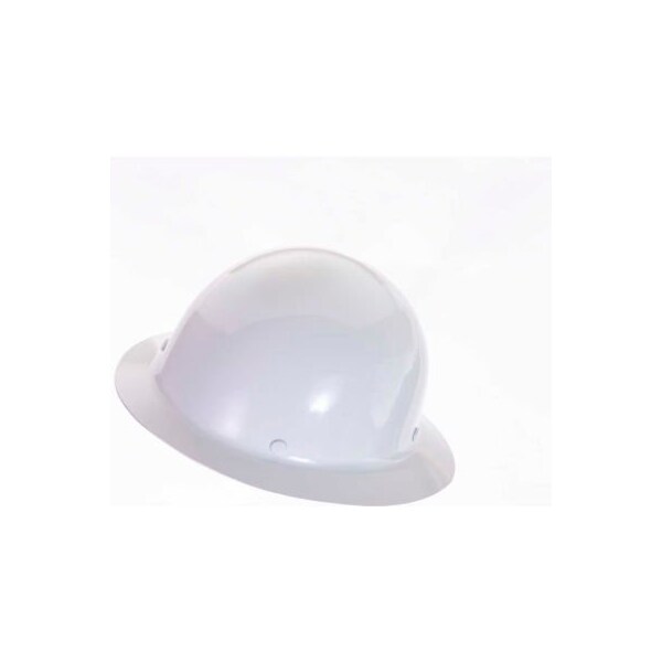 MSA Skullgard Protective Hat With Staz-On Suspension, Standard, White